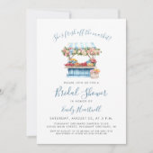 Verse Markt Bloemen Bruiloft Borrel Kaart (Voorkant)
