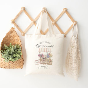 Verse Markt Bloemenkar Bruidsdouche Tote Bag
