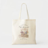 Verse Markt Bloemenkraam Bruidsdouche Tote Bag (Voorkant)