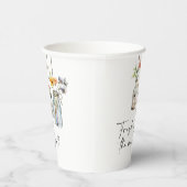 Verse Markt Bloemrijke Bruidsboeket Shower Papieren Bekers (Rechts)