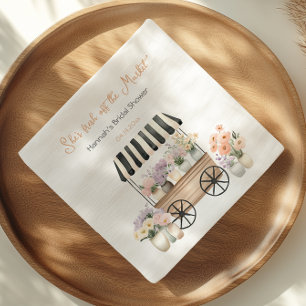 Verse Markt Bloemrijke Bruidsdouche Servet