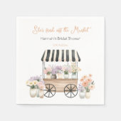 Verse Markt Bloemrijke Bruidsdouche Servet (Voorkant)