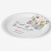 Verse Markt Bloemstuk Bruidsdiner Papieren Bordje (Gekanteld)