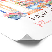 Verse Markt Bloemstuk Bruidsfeest Favor Poster (Hoek)