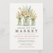 Verse Markt Bloemstuk Bruidsfeest Kaart (Voorkant)