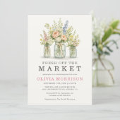 Verse Markt Bloemstuk Bruidsfeest Kaart (Staand voorkant)