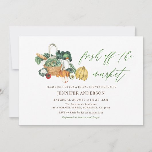 Verse Markt Boerenmarkt Bruidsborrel Kaart (Voorkant)