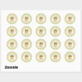 Verse Markt Boerenmarkt Bruidsbruiloft  Ronde Sticker (Vel)