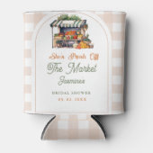 Verse Markt Boerenmarkt Bruiloft Bridal Shower Blikjeskoeler (Voorkant)