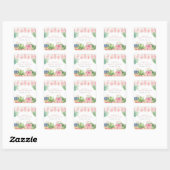 Verse Markt Bruidsdouche Vierkante Sticker (Vel)