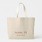 Verse Markt Bruidsfeest Grote Tote Bag (Achterkant)