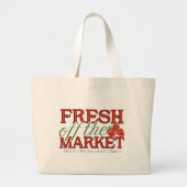Verse Markt Bruidsfeest Grote Tote Bag (Voorkant)