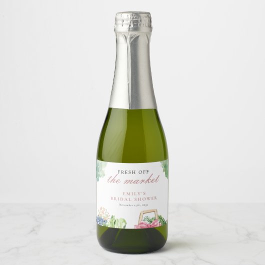 Verse Markt Bruidsfeest Sparkling Wijnetiket (Voorkant)