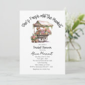 Verse Markt Bruiloft Bridal Shower Kaart (Staand voorkant)