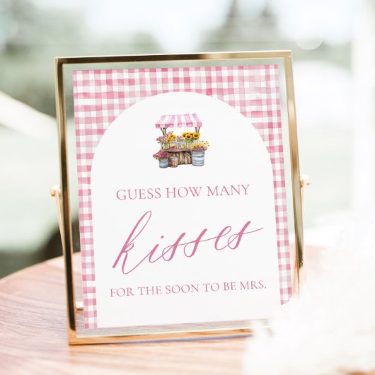 Verse Markt Raad Hoeveel Kusjes Bord Poster