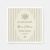 Verse Markt Salie Groene Bruiloft Brunch Servet (Voorkant)