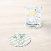 Verse markt salie groene grillige Boeket Kartonnen Onderzetters (Insitu)