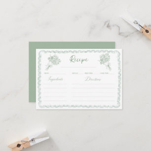 Verse Marktreceptkaart voor Bruidsfeest Kaart