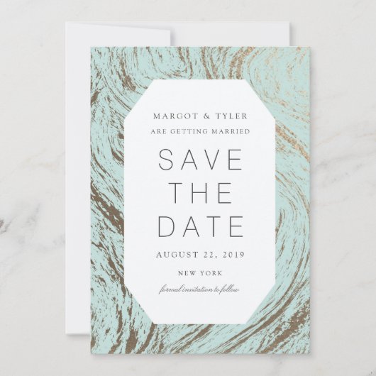 Verse marmer / Sla de datum op Save The Date (Voorkant)