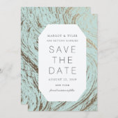 Verse marmer / Sla de datum op Save The Date (Voorkant / Achterkant)