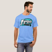 VERSE MEISJE met microfoon T-shirt (Voorkant volledig)