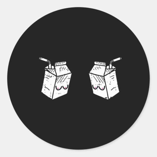 Verse Melk Borstvoeding Moederschap Mama Nieuw Mam Ronde Sticker (Voorkant)