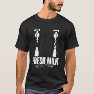 Verse melk op kraan borstvoeding eerste keer moede t-shirt