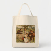 Verse melk rechtstreeks uit het Boerderij Tote Bag (Voorkant)