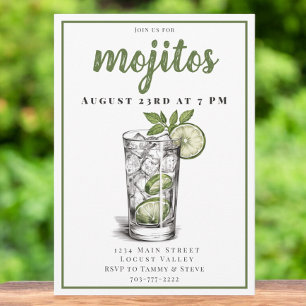 Verse Mojito Cocktailparty Kaart