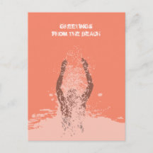 Verse monochrome grunge man watersproeier QR-code