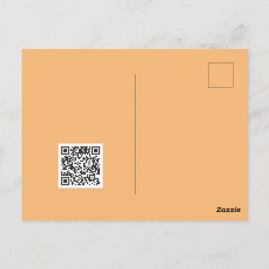 Verse monochrome grunge man watersproeier QR-code Briefkaart (Achterkant)