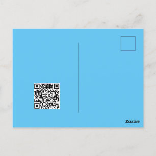 Verse monochrome grunge man watersproeier QR-code Briefkaart