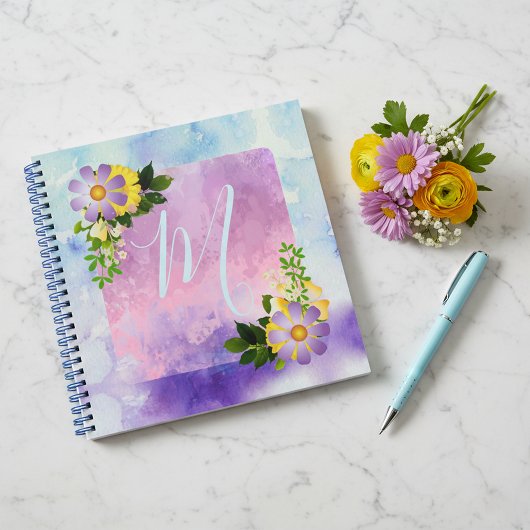 Verse mooie lentbloemen notitieboek
