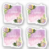 Verse mooie lentevloeren Dank je Sticker (Voorkant)