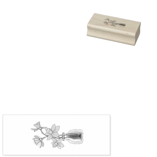 Verse narcissen rubberstempel (Gestempeld)