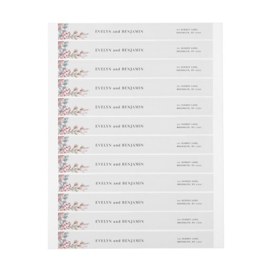 Verse Natuur Wilde bloem Terugzendadres Omloop ron (Vel)