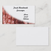 verse natuurlijke worst visitekaartje (Voorkant / Achterkant)