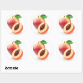 Verse nectarineperziken ronde sticker (Vel)