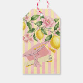 Verse net afgestudeerde limonade citroen afstudeer cadeaulabel (Achterkant)