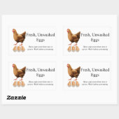 Verse Onbewassen Eieren Boerderij Label Sticker (Vel)