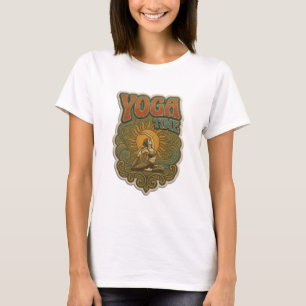 Verse ontwerp van YOGA TIME in verse sinaasappel T-shirt