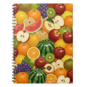 Verse Oogst   Fruitpatroon  Notitieboek