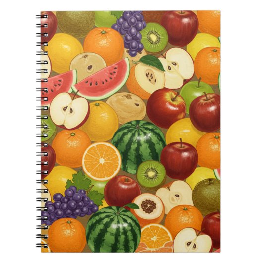 Verse Oogst | Fruitpatroon  Notitieboek (Voorkant)
