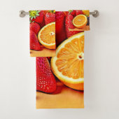 Verse oogst: Levendig ontwerp voor fruit oogst Bad Handdoek (Insitu)