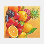 Verse oogst: Levendig ontwerp voor fruit oogst  Fleece Deken (Voorkant (Horizontaal))