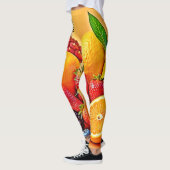Verse oogst: Levendig ontwerp voor fruit oogst Leggings (Links)