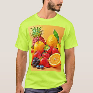 Verse Oogst: Levendig Ontwerp voor Fruit Oogst  T-shirt