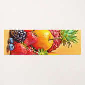 Verse oogst: Levendig ontwerp voor fruit oogst Yogamat (Achterkant (horizontaal))