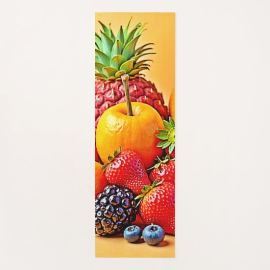 Verse oogst: Levendig ontwerp voor fruit oogst Yogamat (Voorkant)