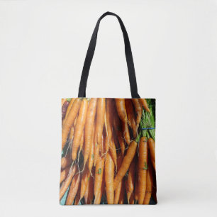 Verse Oogst Oranje Wortels Boerderij Naar Tafel Gr Tote Bag